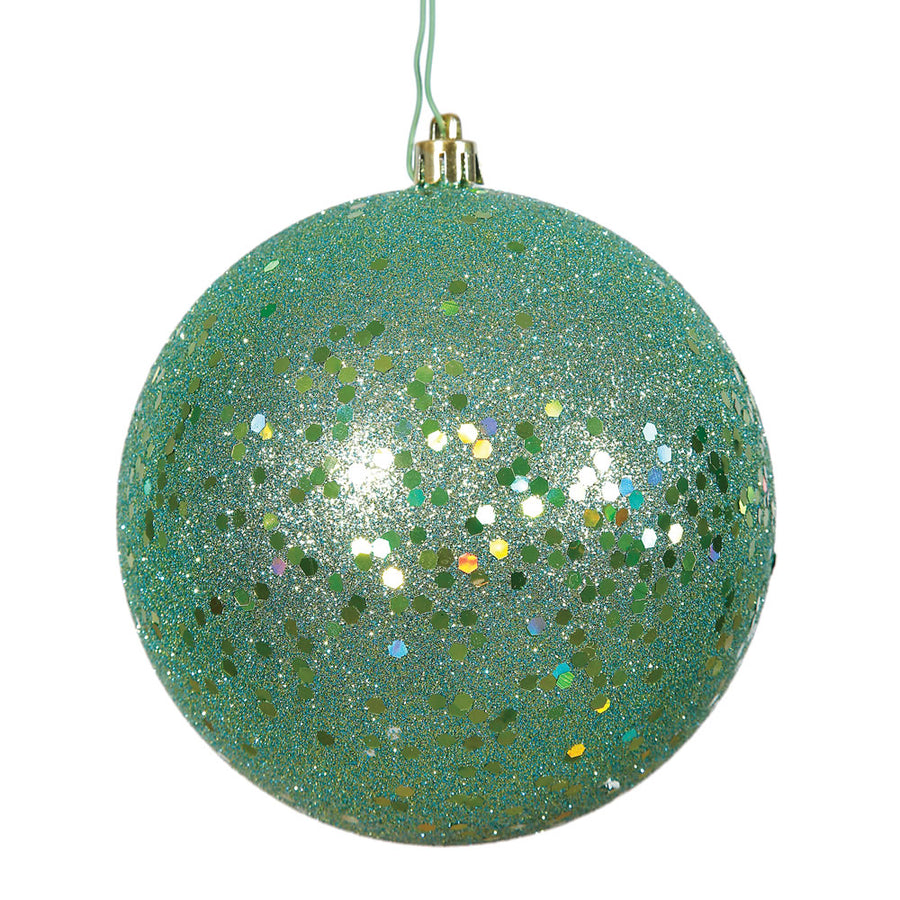4" Seafoam Sequin Ball Drilled
