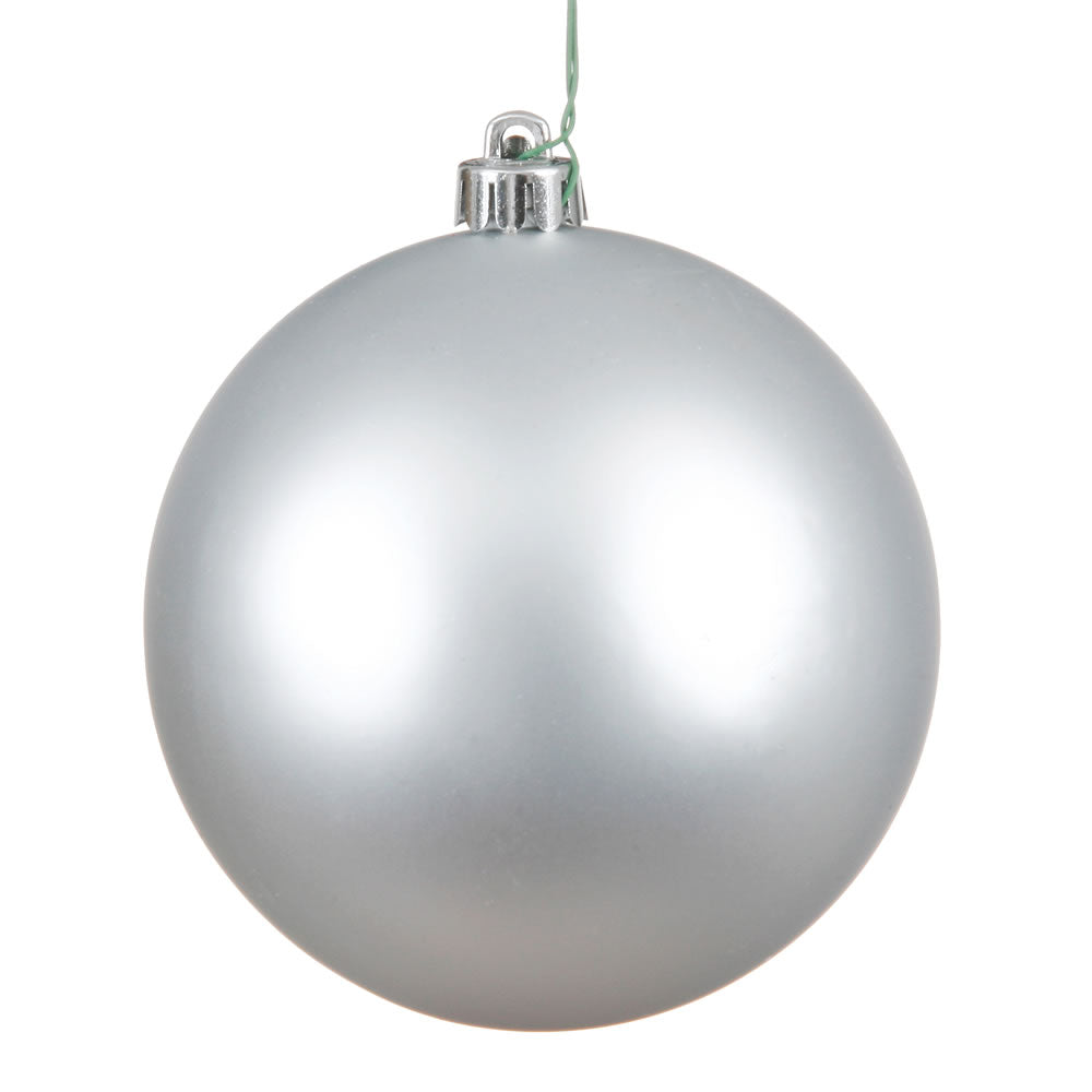 8" Silver Matte Ball UV Drilled