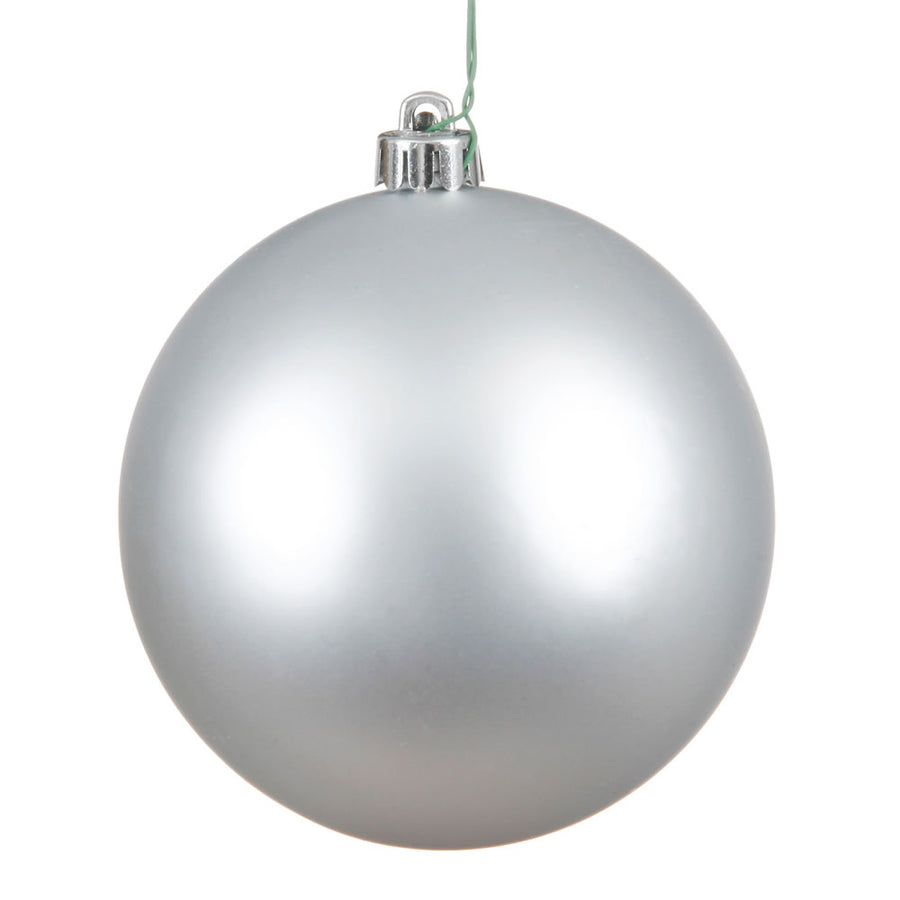 8" Silver Matte Ball UV Drilled