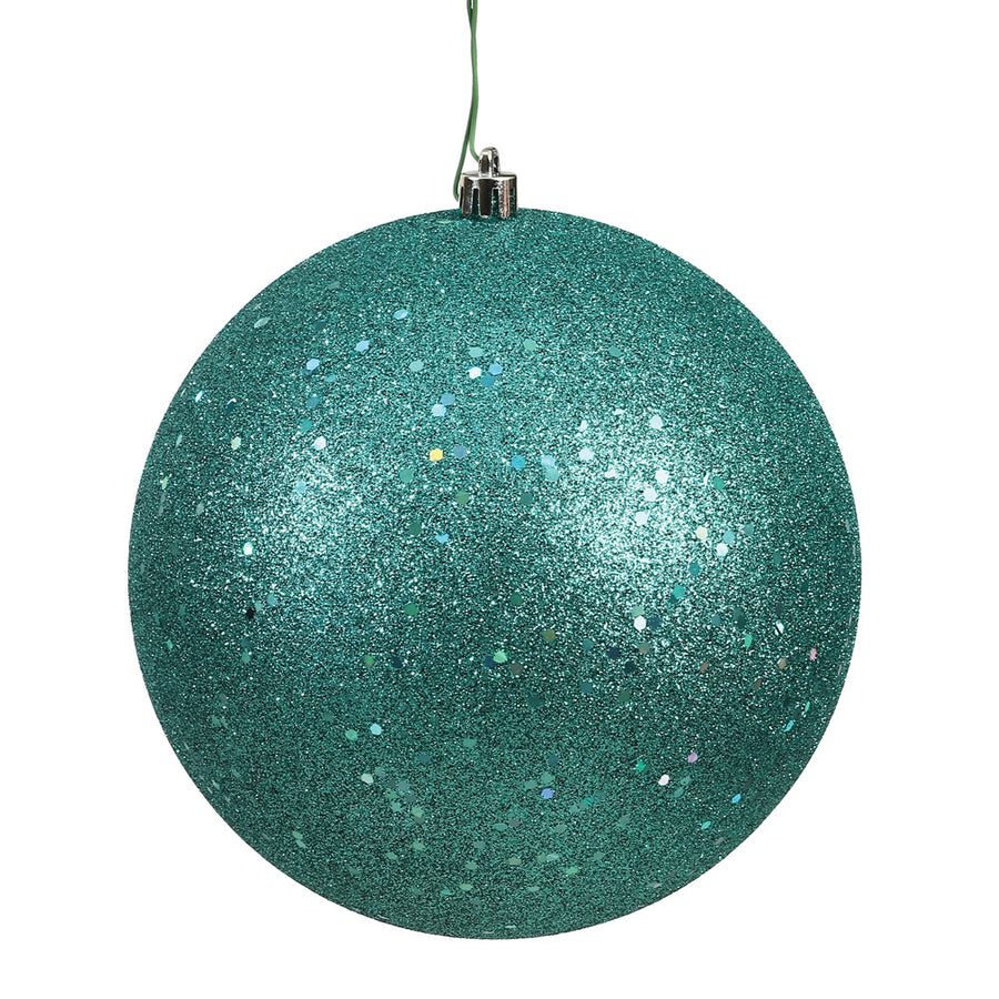 4.75" Teal Sequin Ball Drilled