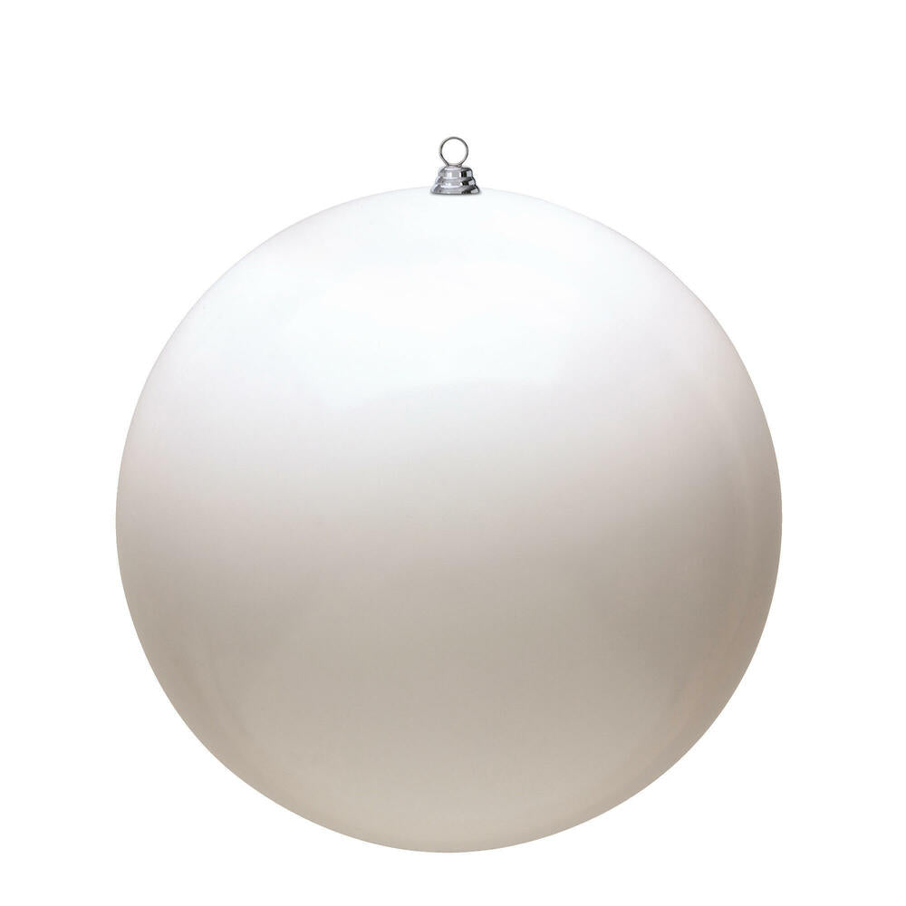 6" White Shiny Ball UV