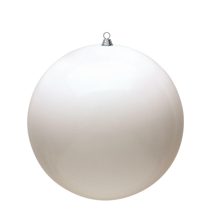 6" White Shiny Ball UV