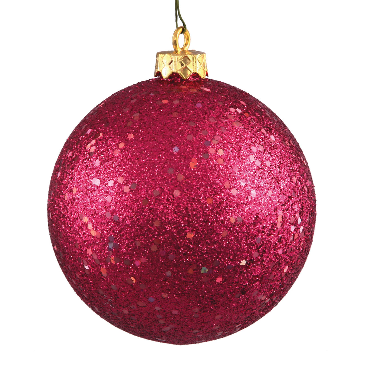 4.75" Wine Sequin Ball Drilled