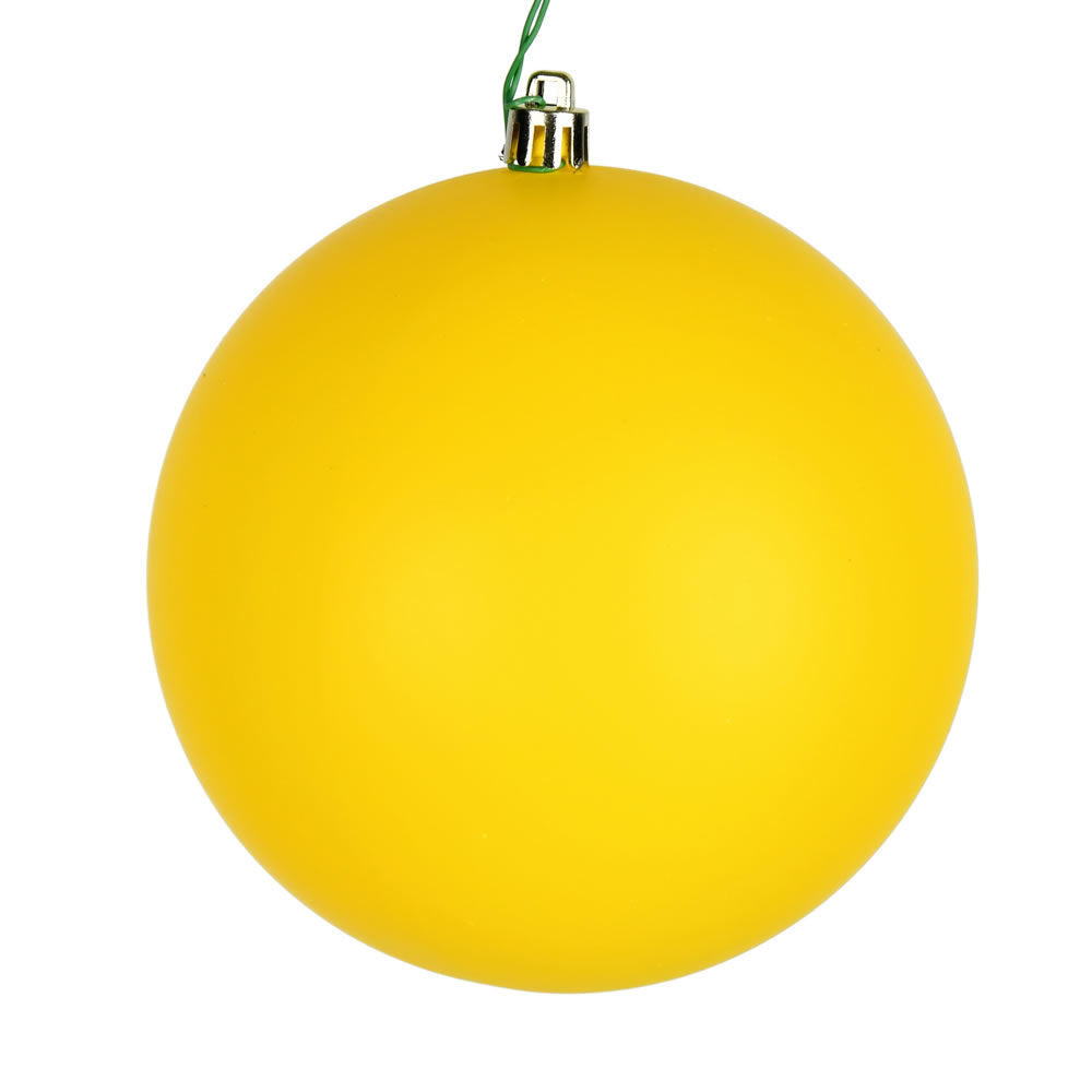 2.4" Yellow Matte Ball