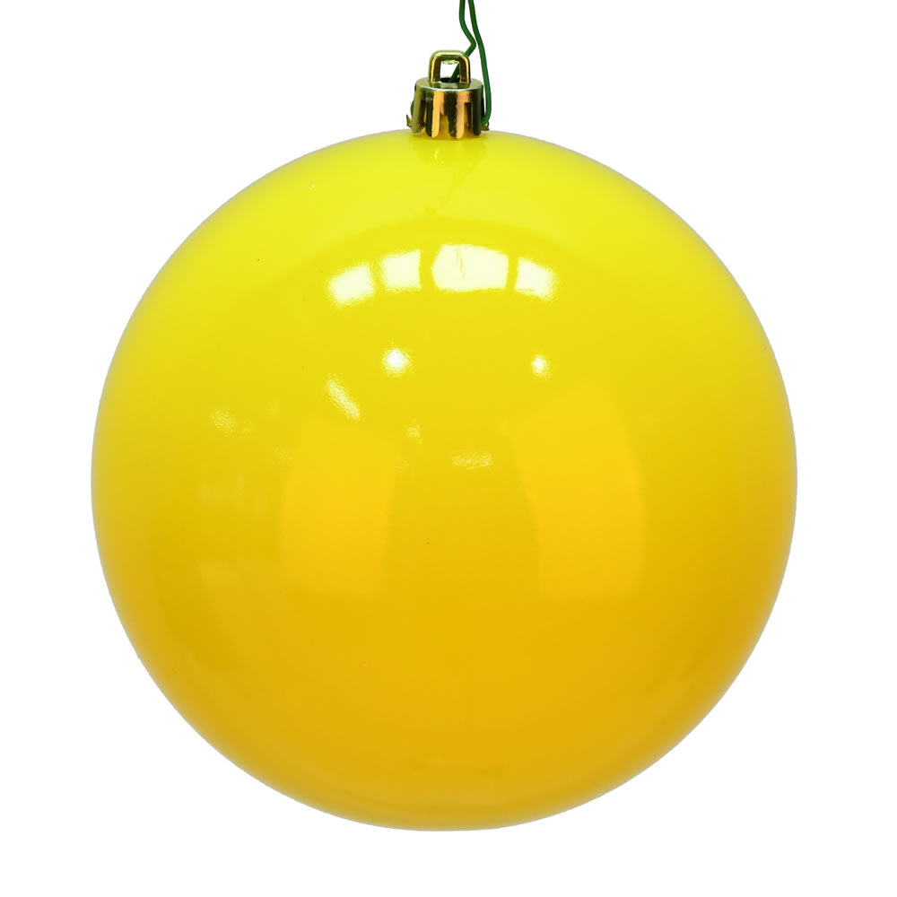 3" Yellow Shiny Ball