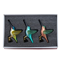 Noble Gems™ Glass Humming Bird Ornament Set