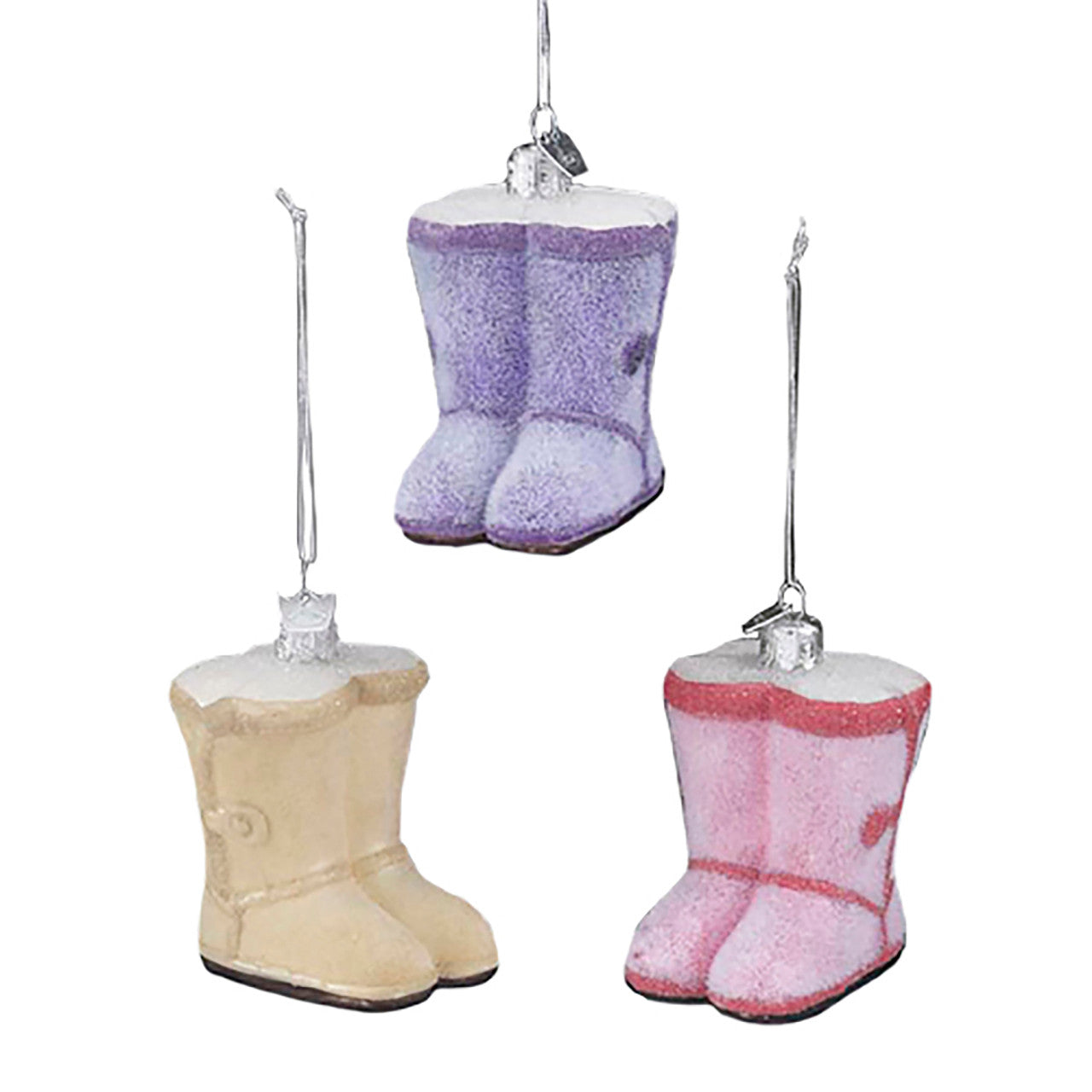 Noble Gems™ Short Button Boot Glass Ornaments