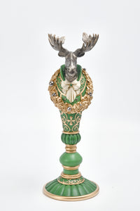 Moose Head On Pedestal