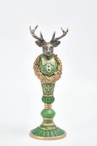 Deer Head On Pedestal