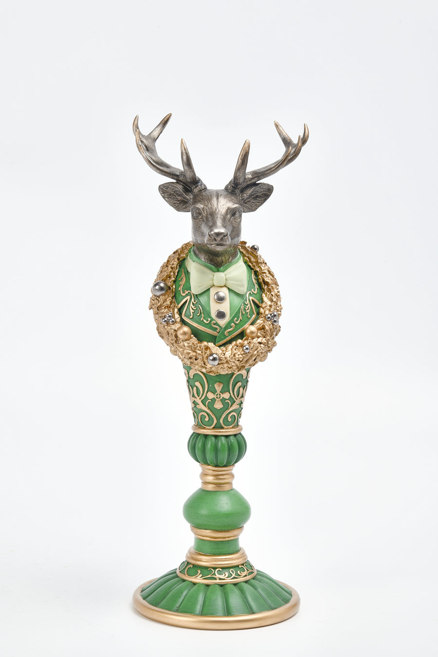 Deer Head On Pedestal