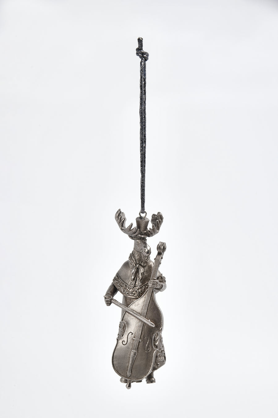 Gentleman Moose W/ Cello Ornament