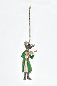 Gentleman Deer W/ Violin Ornament