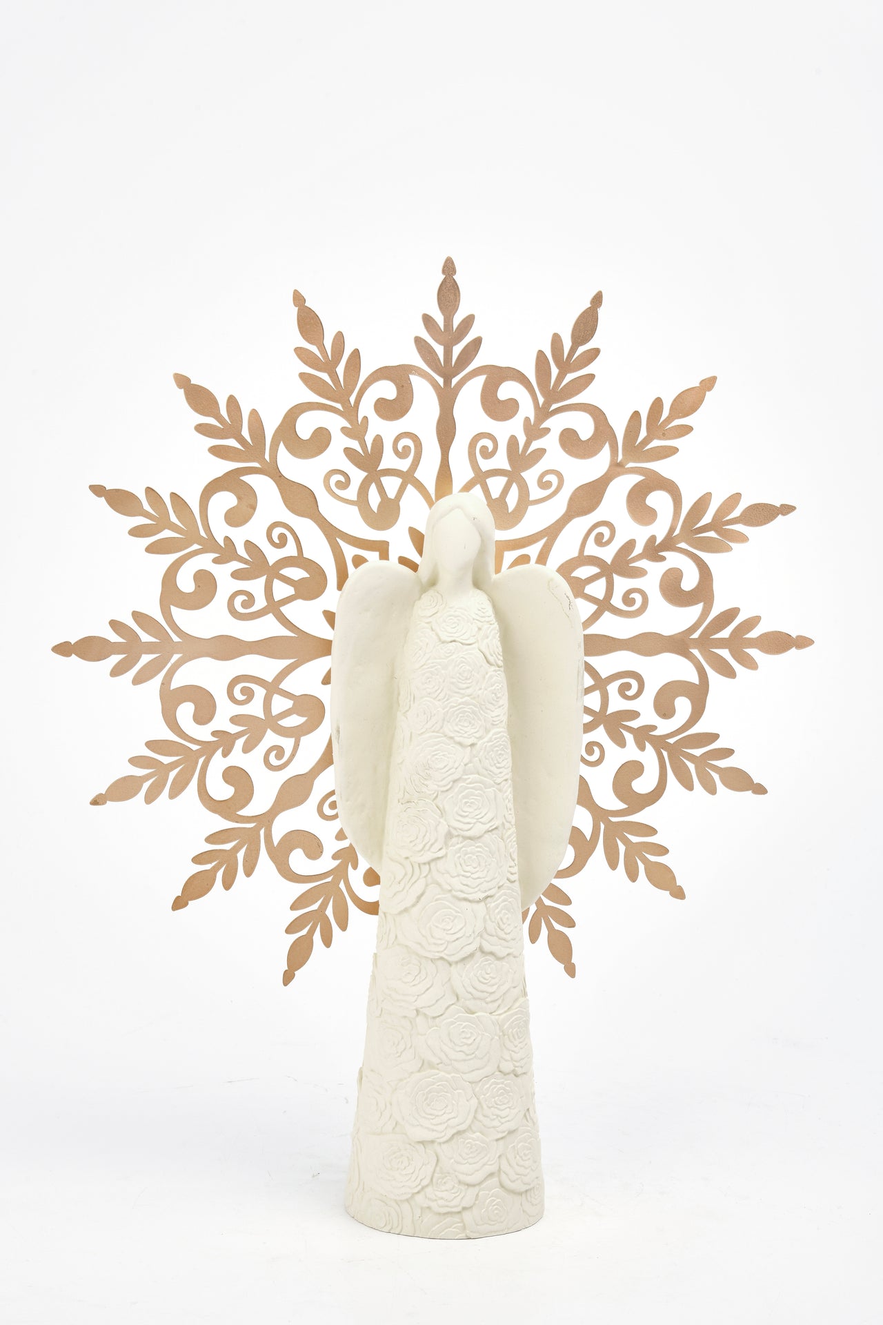 Angel W/ Metal Snowflake