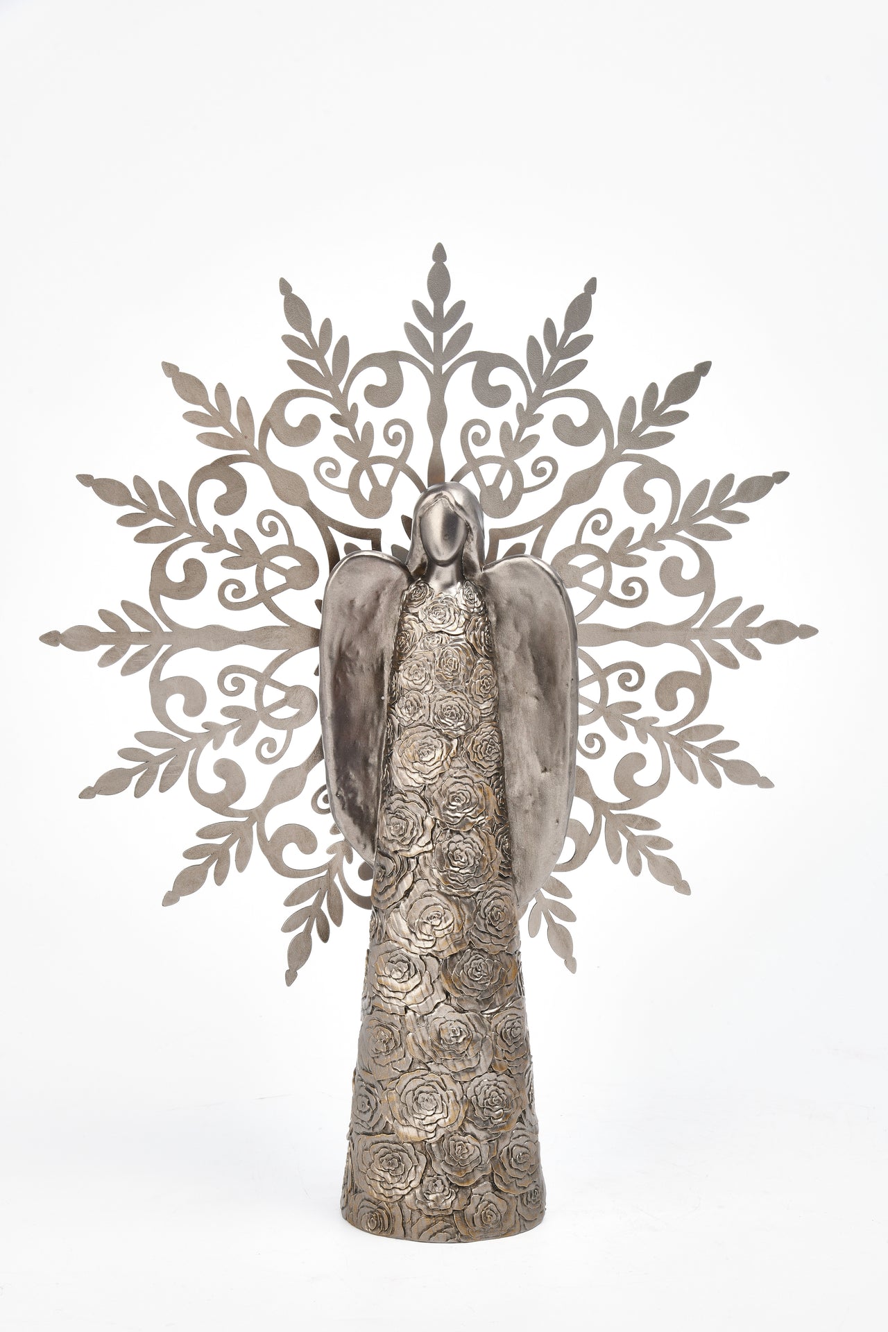 Angel W/ Metal Snowflake