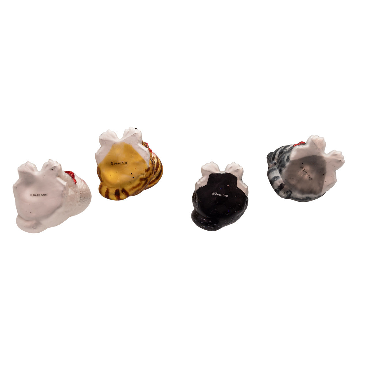 Noble Gems™ Glass Cat With Red Bow Ornaments