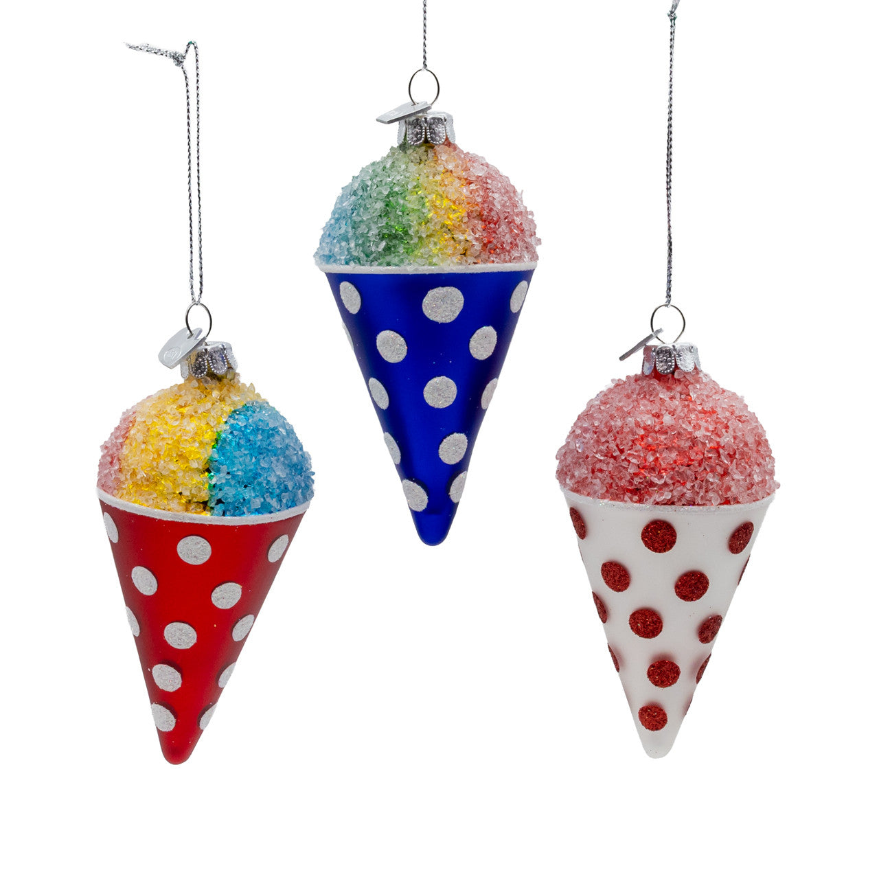 Noble Gems™ Glass Snow Cone Ornament