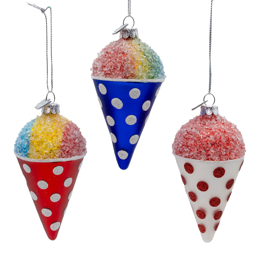 Noble Gems™ Glass Snow Cone Ornament