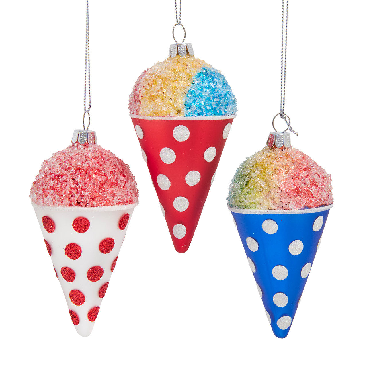 Noble Gems™ Glass Snow Cone Ornament