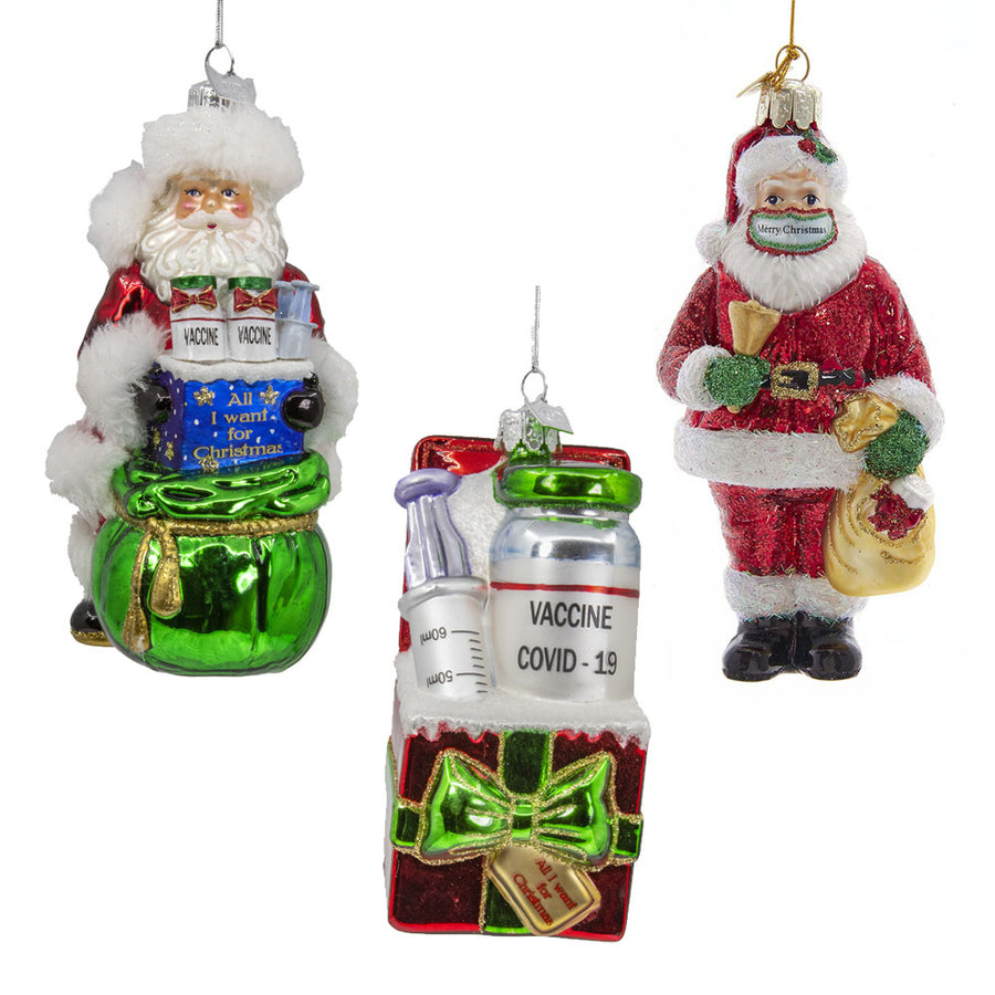 Noble Gems™ Glass Covid Ornament Set
