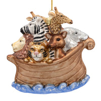 Noble Gems™ Glass Noah's Ark Ornament
