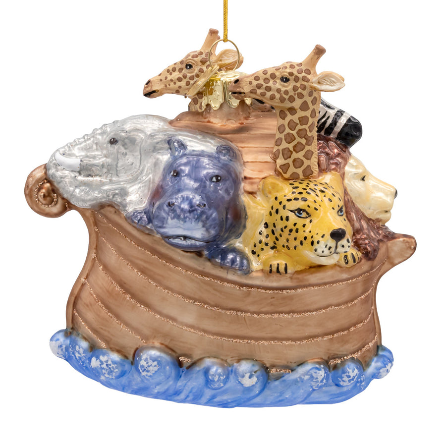 Noble Gems™ Glass Noah's Ark Ornament