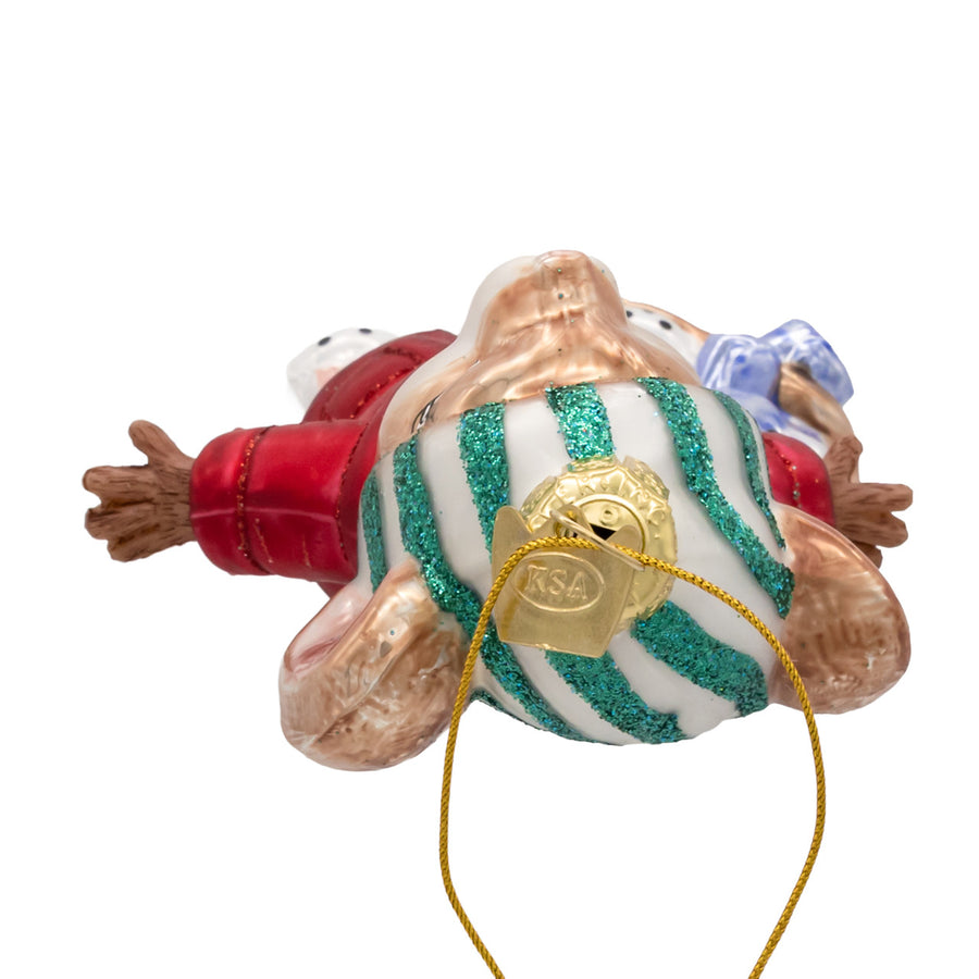 Noble Gems™ Glass Sleepy Mouse Ornament
