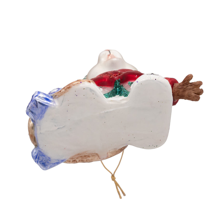 Noble Gems™ Glass Sleepy Mouse Ornament