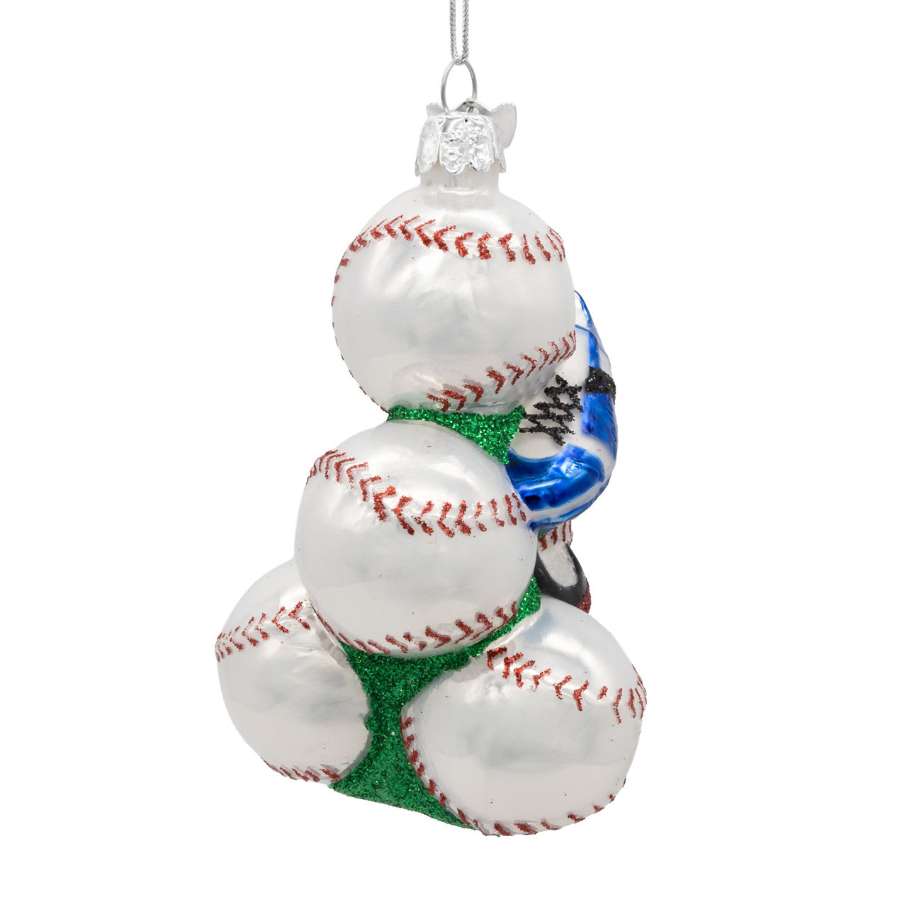Noble Gems™ Glass Baseball With Shoes Ornament