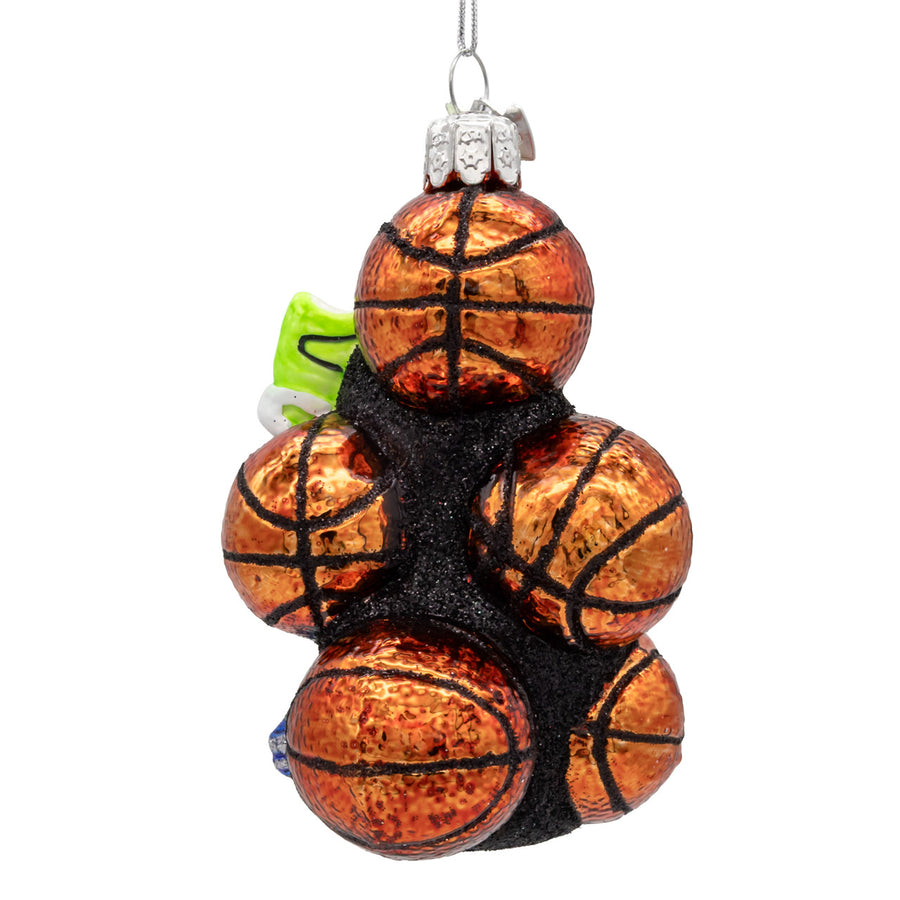Noble Gems™ Glass Basketball With Shoes Ornament