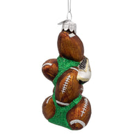 Noble Gems™ Glass Football With Shoes Ornament
