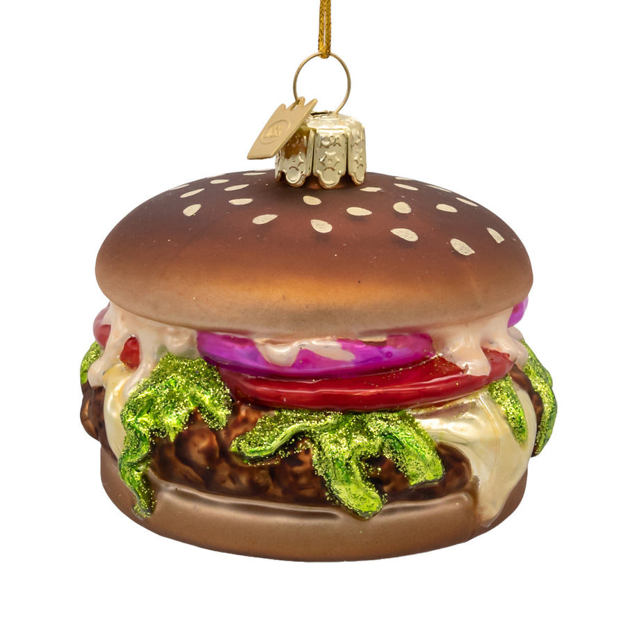 Noble Gems™ Glass Burger Ornament