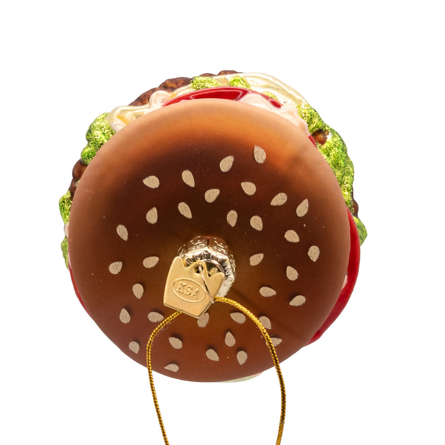 Noble Gems™ Glass Burger Ornament