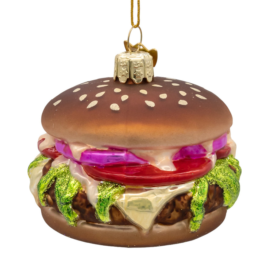 Noble Gems™ Glass Burger Ornament