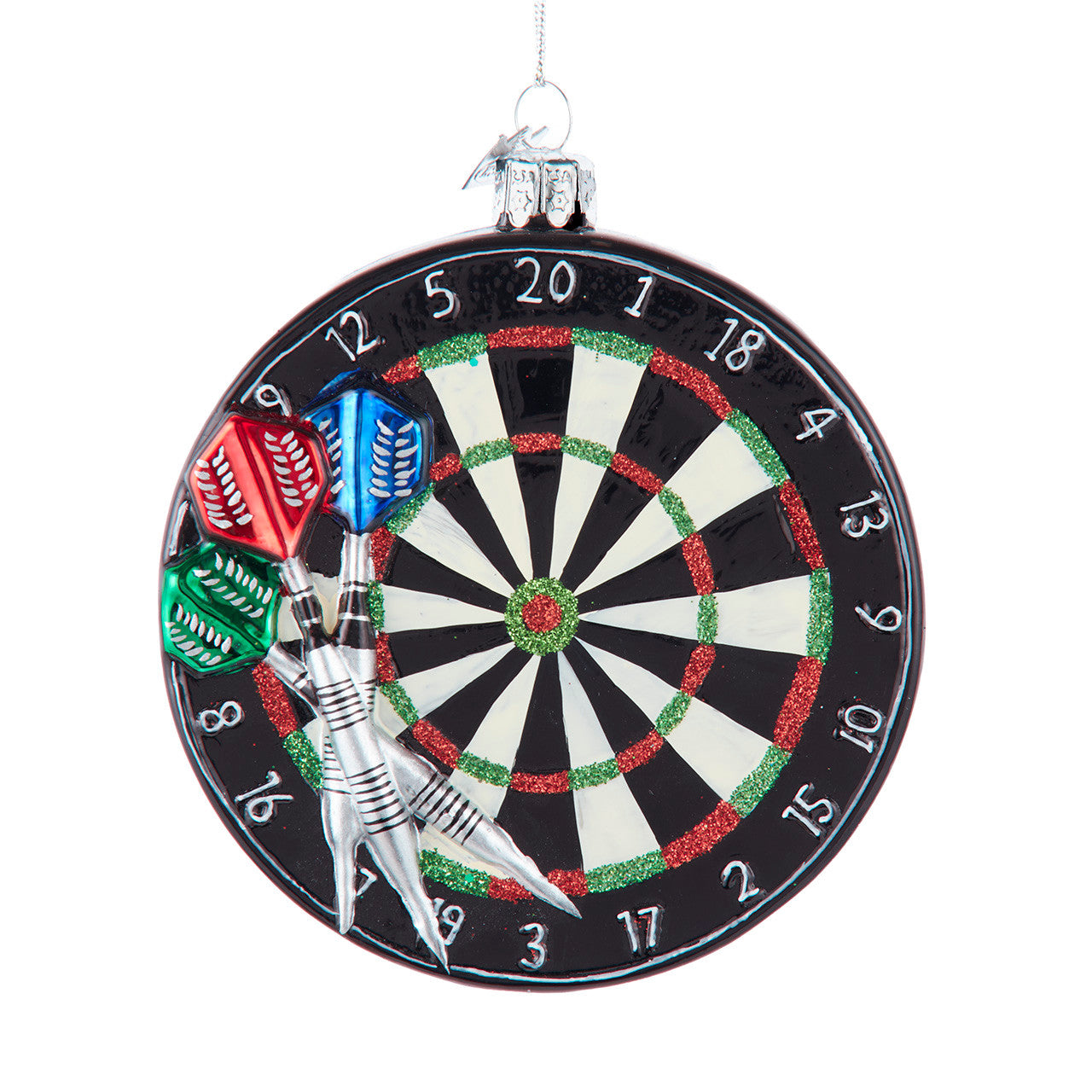 Noble Gems™ Glass Dartboard Ornament