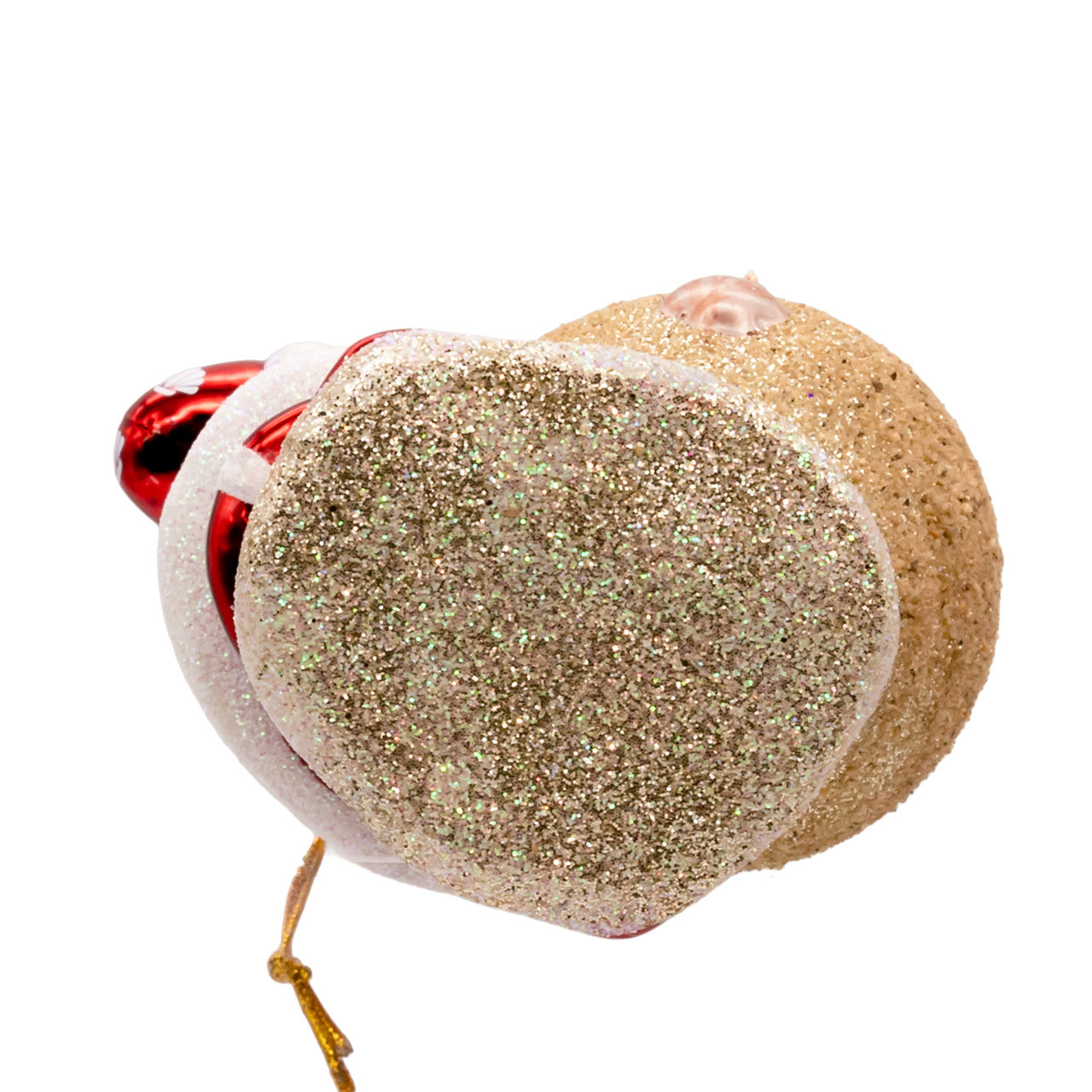 Noble Gems™ Glass Santa With Snowman Ornament