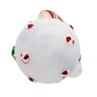 Noble Gems™ Glass Snowman With Candy Cane Ornament