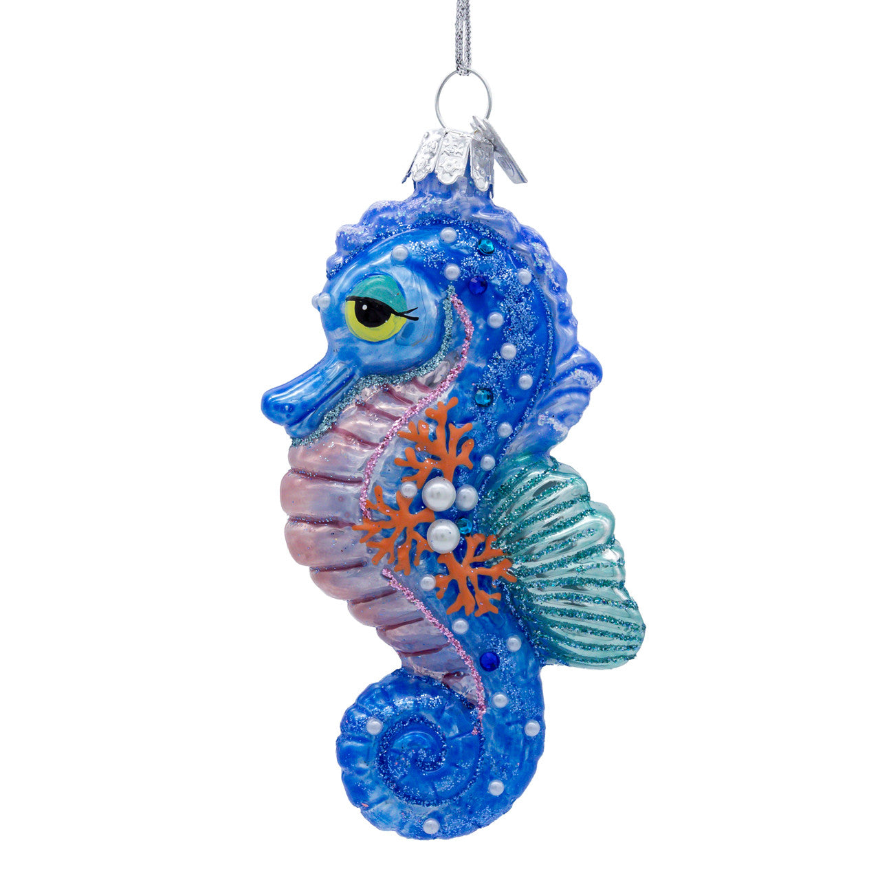 Noble Gems™ Glass Seahorse Ornament