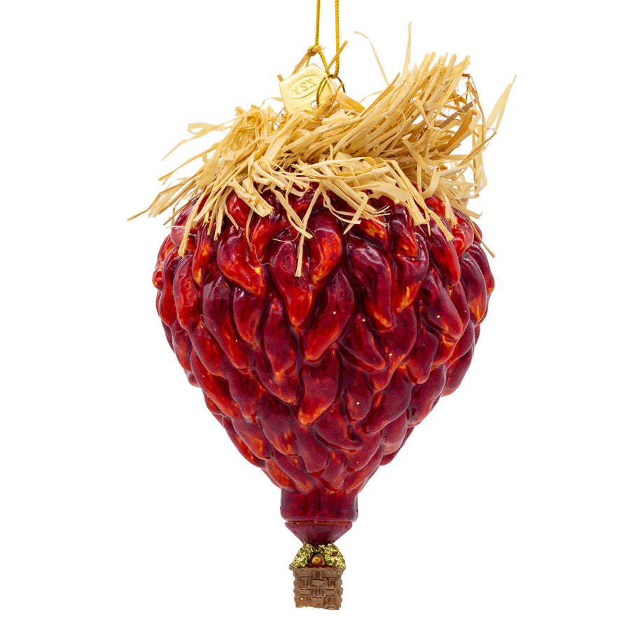 Noble Gems™ Glass Chili Ristrata Balloon Ornament