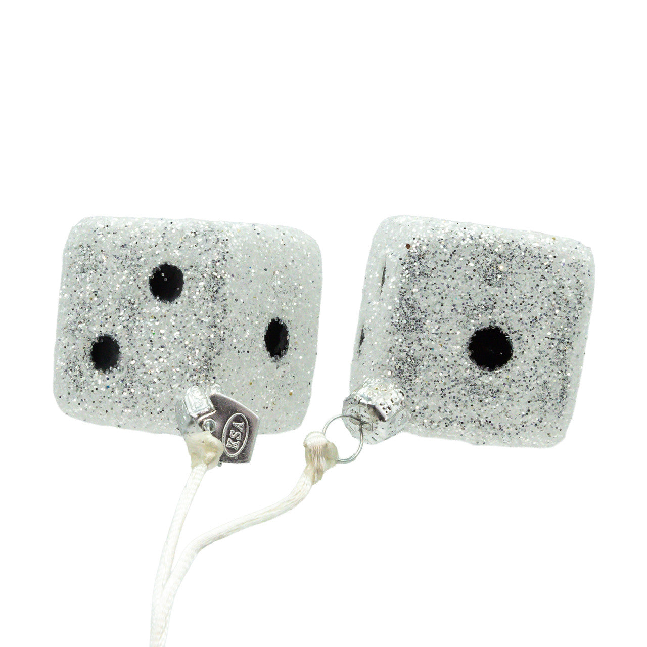 Noble Gems™ Glass Sparkling Dice Ornament