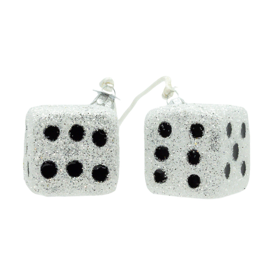 Noble Gems™ Glass Sparkling Dice Ornament