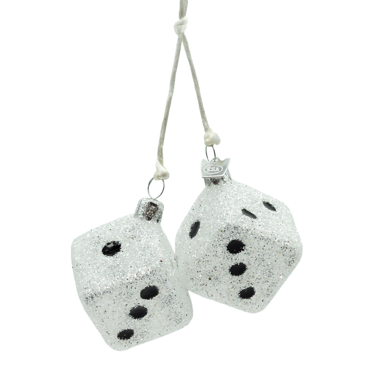 Noble Gems™ Glass Sparkling Dice Ornament