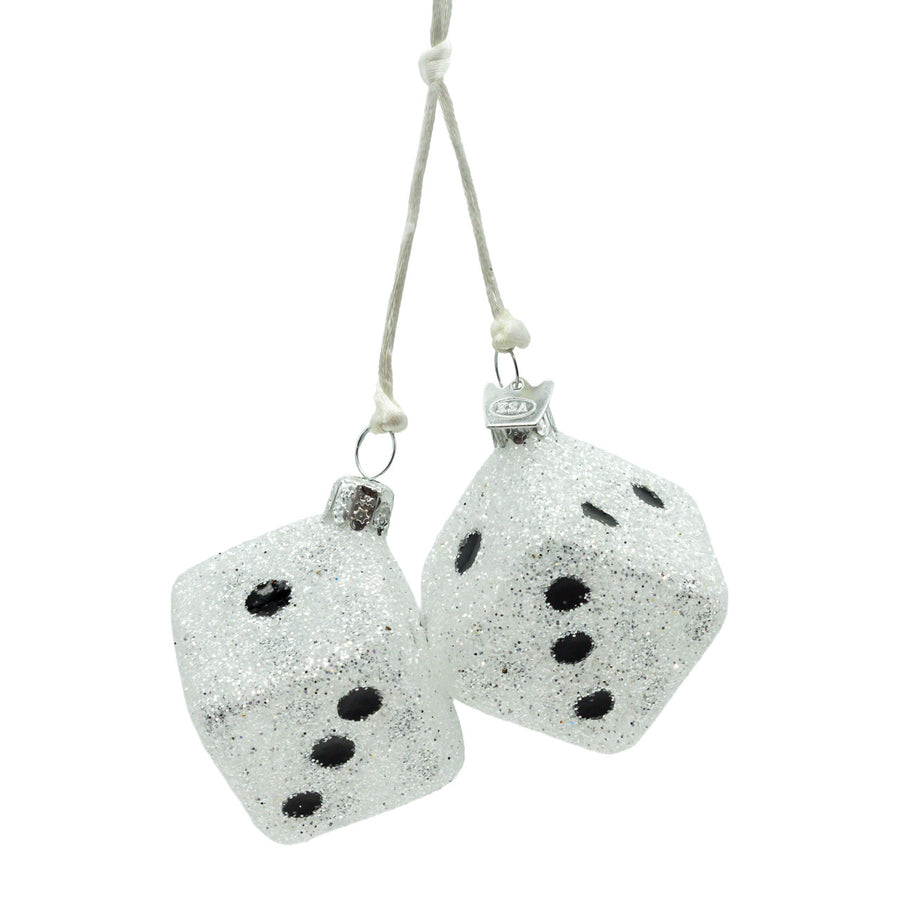 Noble Gems™ Glass Sparkling Dice Ornament