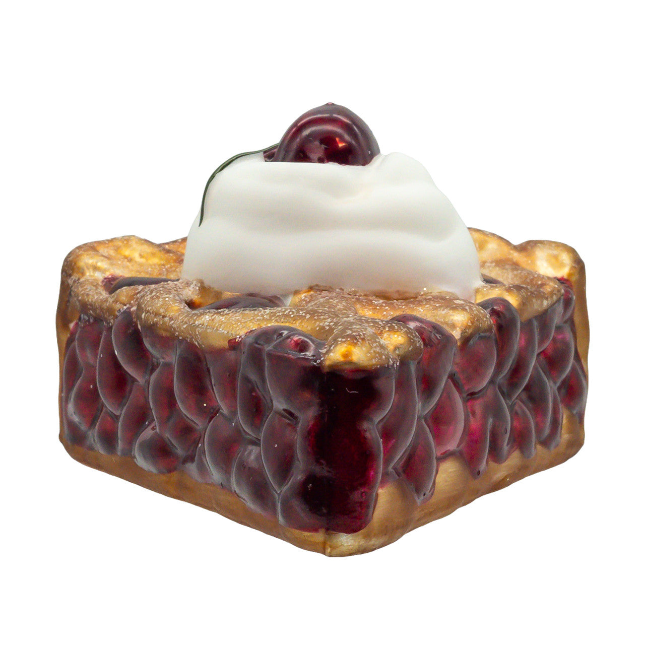 Noble Gems™ Glass Cherry Pie Ornament
