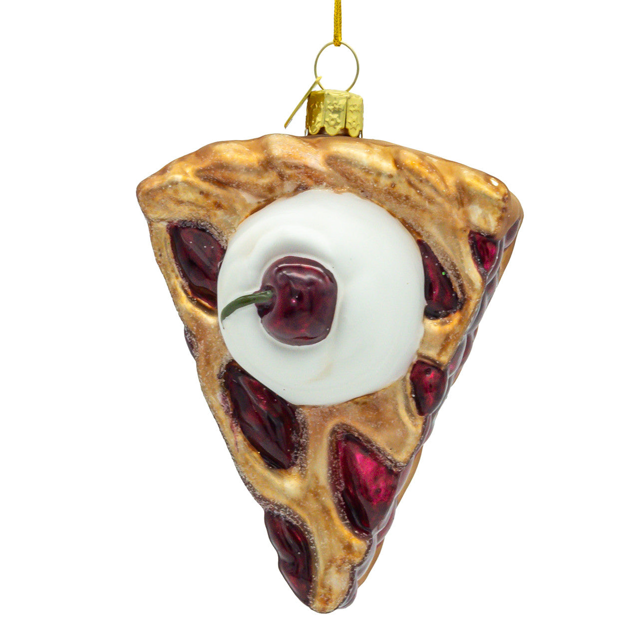 Noble Gems™ Glass Cherry Pie Ornament