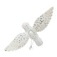 Noble Gems™ Glass Flying Snowy Owl Ornament