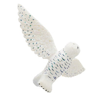 Noble Gems™ Glass Flying Snowy Owl Ornament