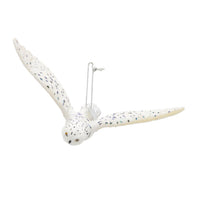 Noble Gems™ Glass Flying Snowy Owl Ornament