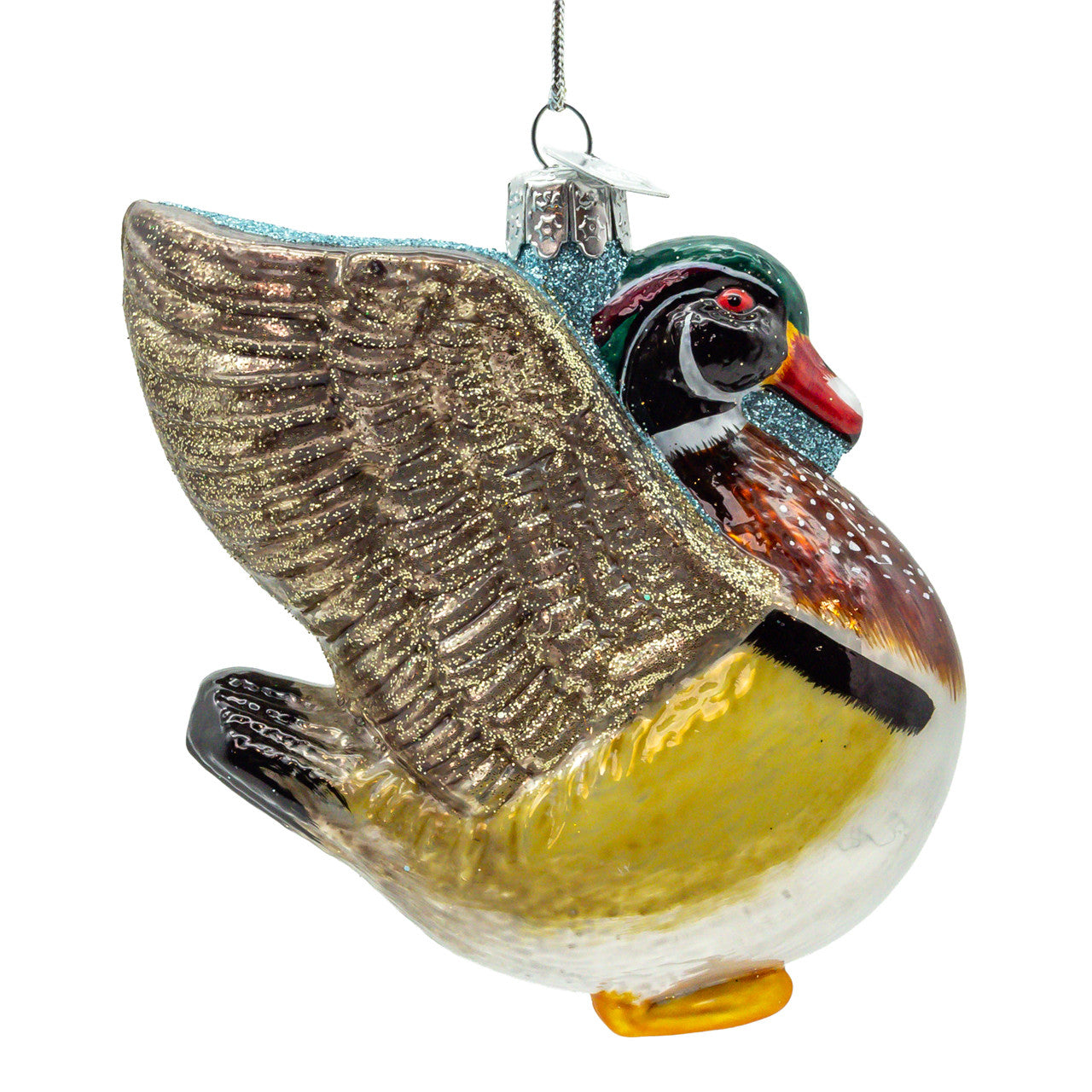 Noble Gems™ Glass Wood Duck Ornament