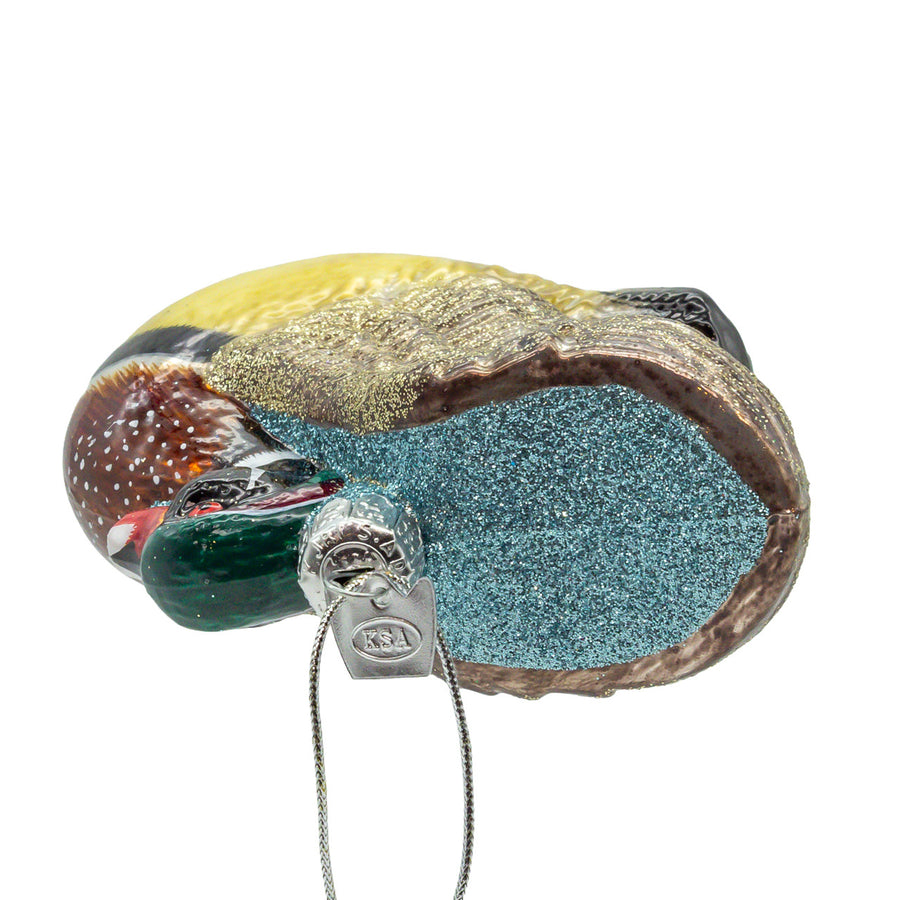 Noble Gems™ Glass Wood Duck Ornament