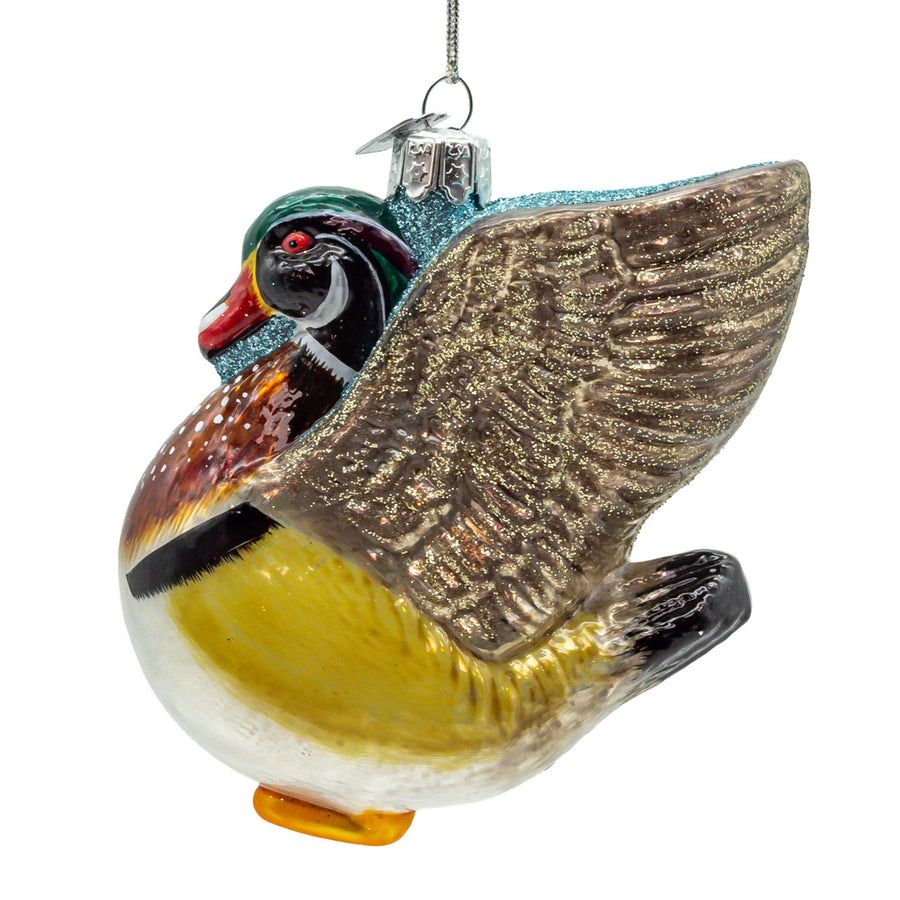 Noble Gems™ Glass Wood Duck Ornament